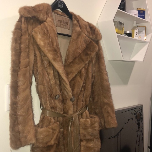 VINTAGE 1980’s MINK COAT by HENRI KESSLER - Picture 5 of 6